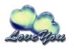 Love you melty hearts sticker