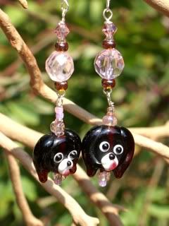 dog earrings