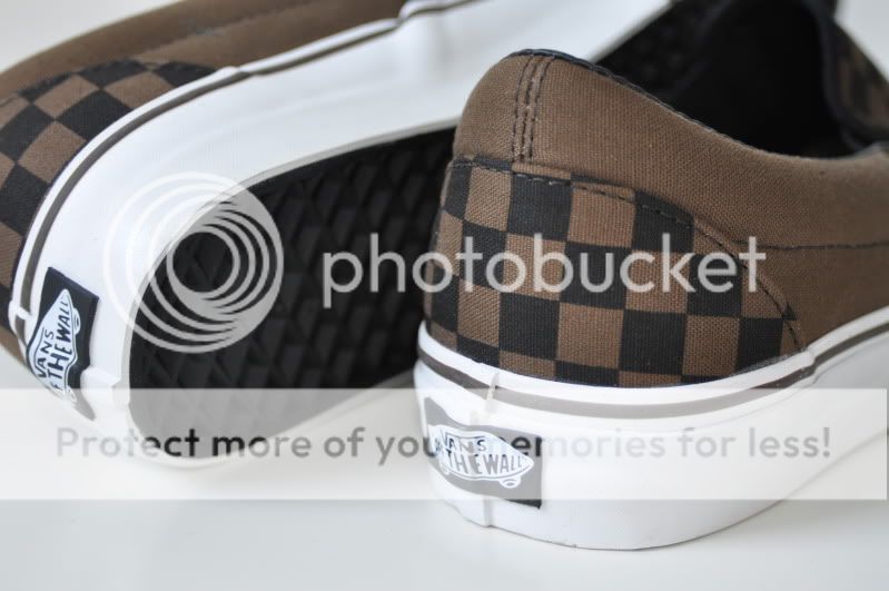 Vans Slip On Schwarz Braun Checker Checkerboard Schuhe Sneakers Black 