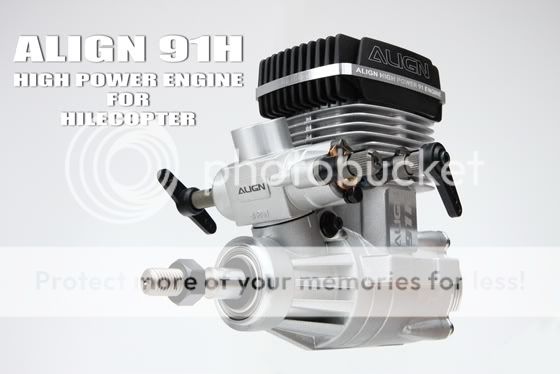 ALIGN 91H HE90H01 Helicopter Engine == JAPAN OS 91HZ 3D